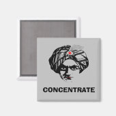 服従マジシャン顔 マグネット (正面/裏面)