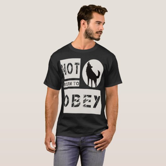 服従生まれしない Tシャツ (正面フル)