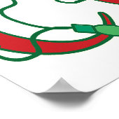 服従調理師ホリデーキッチンことわざプリント ポスター (角)