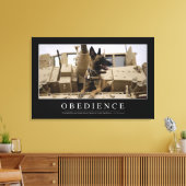 服従：感動的引用文2 キャンバスプリント (インサイチュ (リビング))