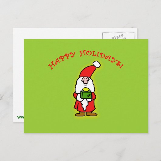 服装およびギフトのかわいく小さいサンタクロース シーズンポストカード (正面/裏面)