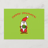 服装およびギフトのかわいく小さいサンタクロース シーズンポストカード (正面)