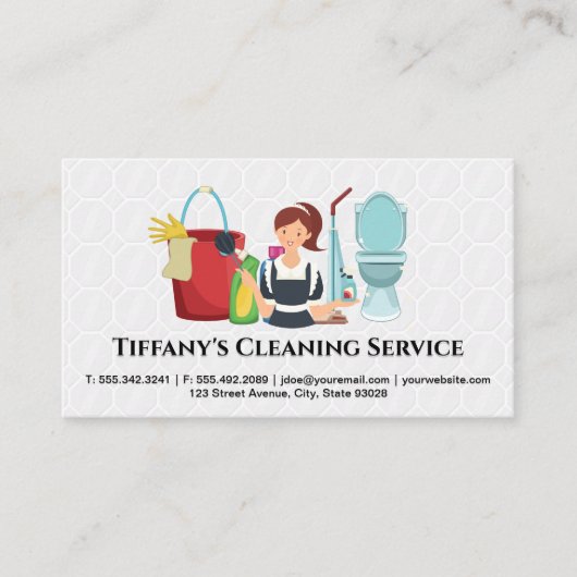 服装のメイド | クリーニングサプライおよび装置 名刺 (正面)