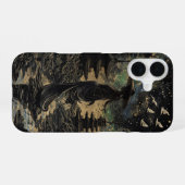 服装の伝統的女性日本のデザイン iPhone 16ケース (裏面横)