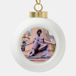 服装は半身 セラミックボールオーナメント