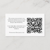 服装結婚コード挿入QRコード エンクロージャーカード (裏面)