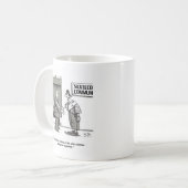 服間抜けのマグ コーヒーマグカップ (正面左)