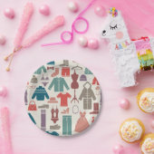 服飾アイコン紙プレート ペーパープレート (パーティー)