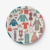 服飾アイコン紙プレート ペーパープレート (正面)