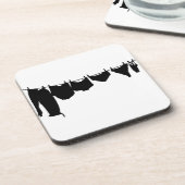 服飾ラインシルエット コースター (左側)