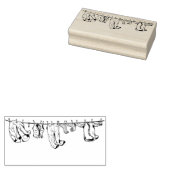 服飾ラインヴィンテージラバーアートスタンプ ラバースタンプ (押印)