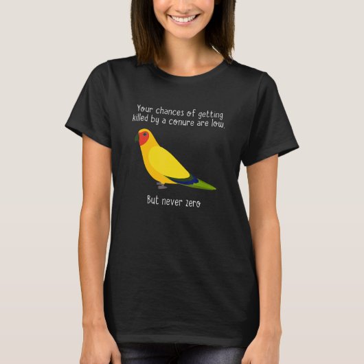 服飾+鳥によって殺される確率 Tシャツ (正面)