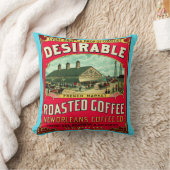望ましいフランスの市場ローストコーヒー クッション (ブランケット)