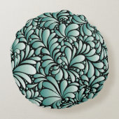 望ましいフルーアパターン(ミニグリーン) ラウンドクッション (裏面)