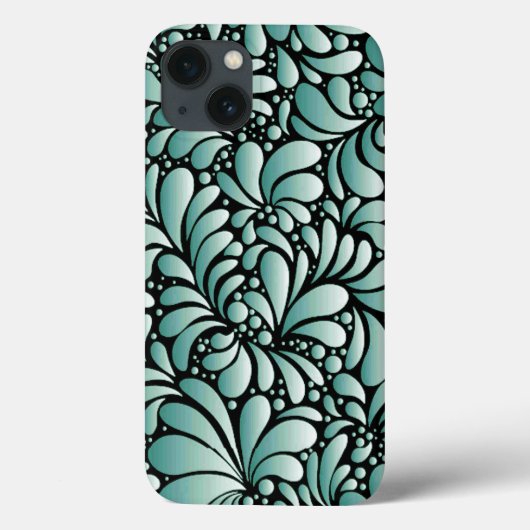 望ましいフルーアパターン(ミニグリーン) Case-Mate iPhoneケース (裏面)
