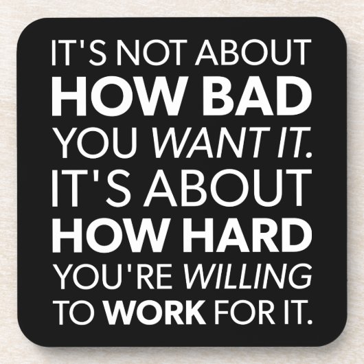 望ましい点と仕事の懸命インスパイア-  コースター (正面)