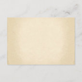 望ましい結婚良いヴィンテージオレンジのバラ エンクロージャーカード (裏面)