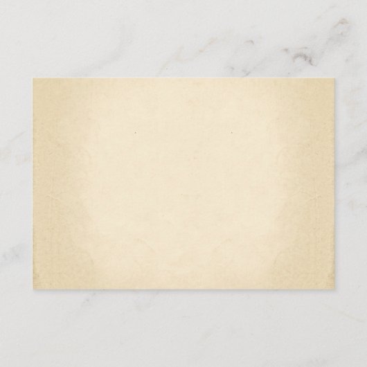 望ましい結婚良いヴィンテージオレンジのバラ エンクロージャーカード (裏面)