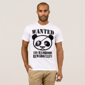 望まれたパンダのワイシャツ Tシャツ (正面フル)