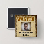 望まれたポスター、ヴィンテージの額縁 缶バッジ (正面&裏面)