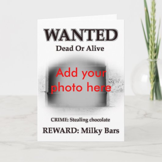 望まれた刑事独房の刑務所の囚人の写真 カード (正面)