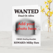 望まれた刑事独房の刑務所の囚人の写真 カード (黄色い花)