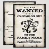 望まれた家族会 招待状 (正面/裏面)