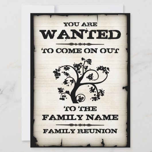 望まれた家族会 招待状 (正面)