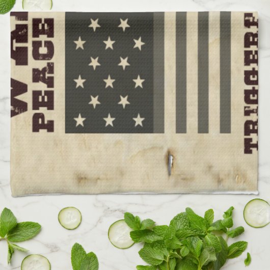 望まれた平和 キッチンタオル (折り畳み)