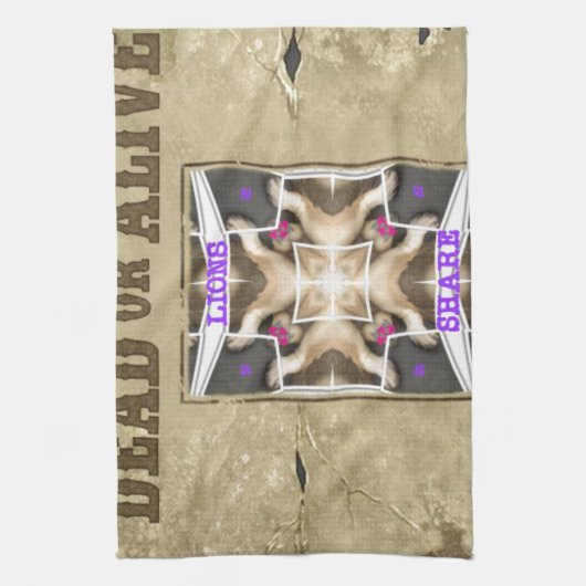 望まれた平和 キッチンタオル (縦)