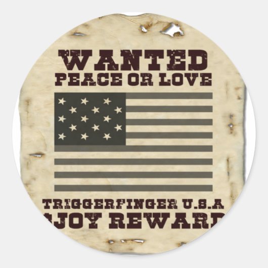 望まれた平和 ラウンドシール (正面)