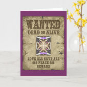 望まれた平和、愛、インスピレーション:広がる調和 カード (黄色い花)