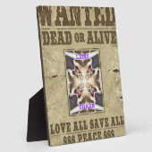 望まれた平和、愛、インスピレーション:広がる調和 フォトプラーク (側面)