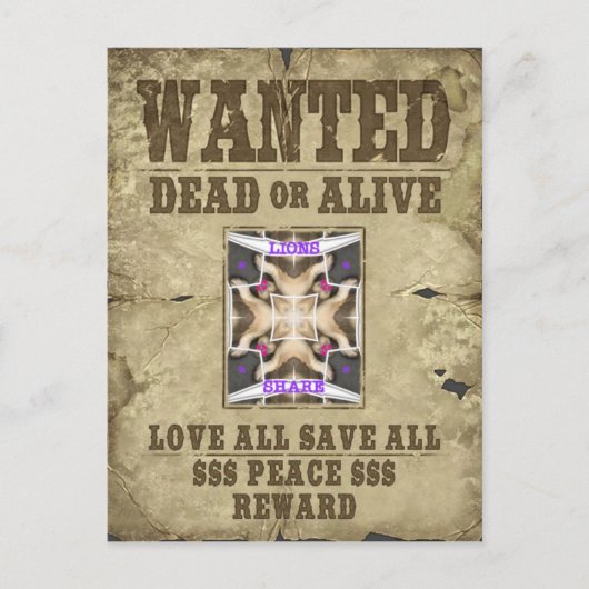 望まれた平和、愛、インスピレーション:広がる調和 ポストカード (正面)