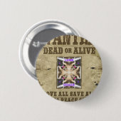 望まれた平和 缶バッジ (正面&裏面)