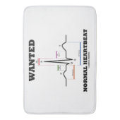 望まれた正常な心拍の湾曲のリズムECG EKG バスマット (正面縦)