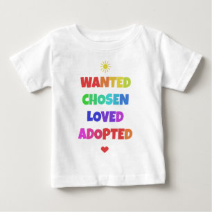 望まれた選ばれた愛された採用された採用日のパーティーのティー ベビーTシャツ