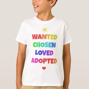 望まれた選ばれた愛された採用された採用日のパーティーのティー Tシャツ