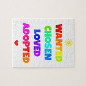 望まれた選ばれた愛された採用された採用日のパーティー ジグソーパズル (横)