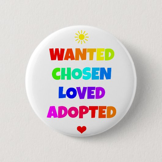 望まれた選ばれた愛された採用された採用日のパーティー 缶バッジ (正面)