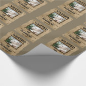 望まれた野生の西ポスターカスタムなペット写真Giftwrap ラッピングペーパー (角)