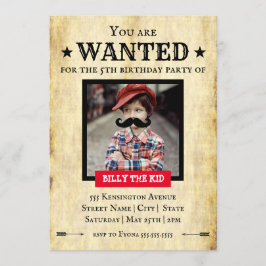 "望まれた"西部のスタイル|の誕生会です 招待状