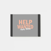 望まれる助けは中適用します ポストイット (正面)