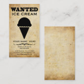 望まれる: アイスクリーム 名刺 (正面/裏面)