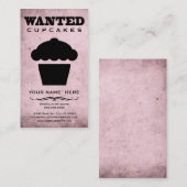 望まれる: カップケーキ 名刺 (正面/裏面)