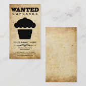 望まれる: カップケーキ 名刺 (正面/裏面)