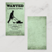 望まれる: 庭師 名刺 (正面/裏面)