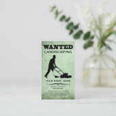 望まれる: 庭師 名刺 (スタンド正面)