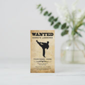 望まれる: 空手のレッスン 名刺 (スタンド正面)