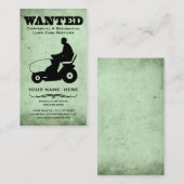 望まれる: 芝生の心配サービス 名刺 (正面/裏面)